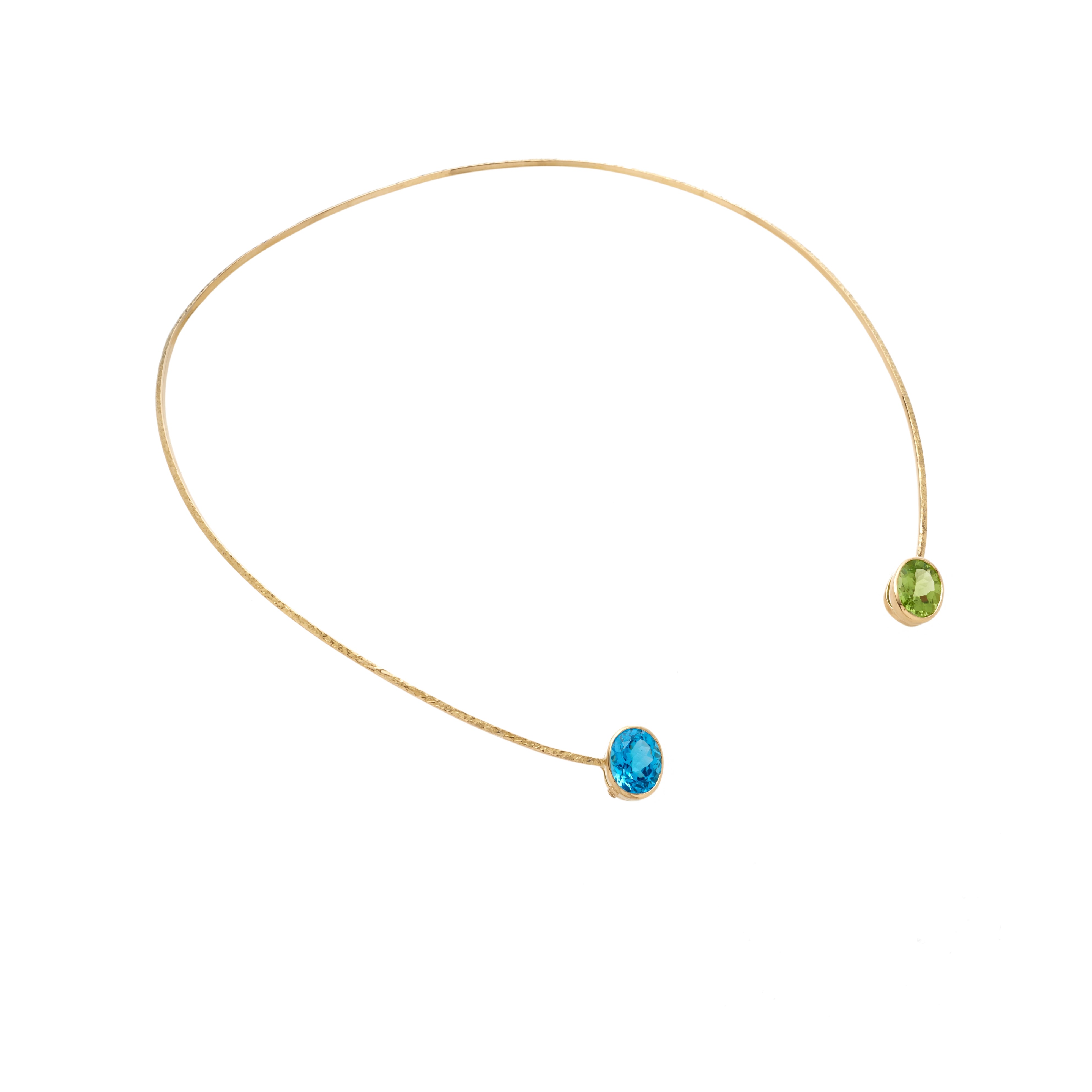 TOPAZ AND PERIDOT NECKLACE