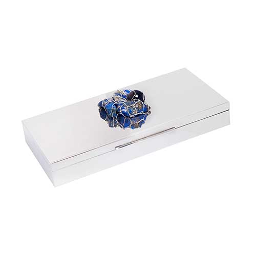 Silver Box with Lapis Lazuli