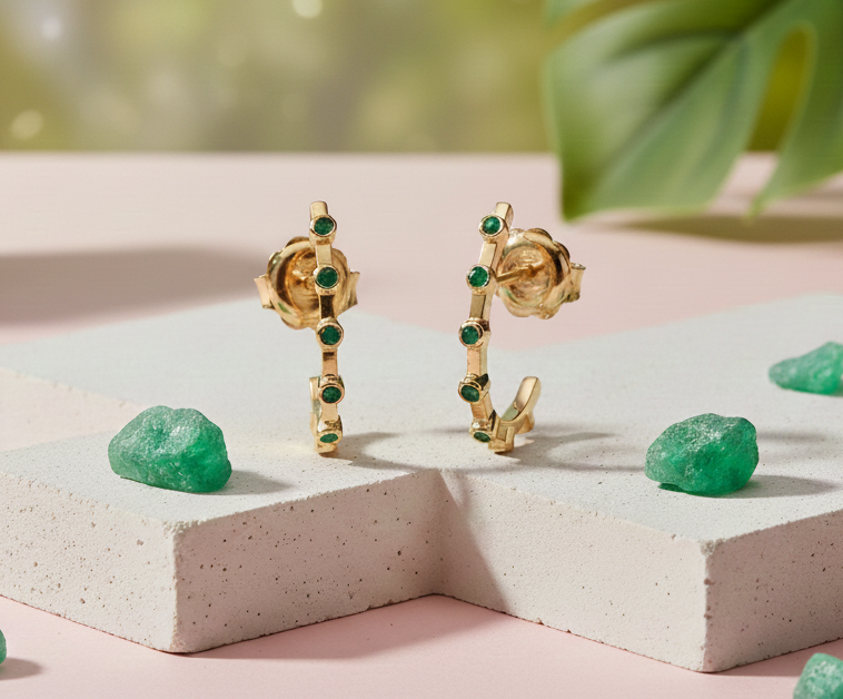 EARRINGS - EMERALDS